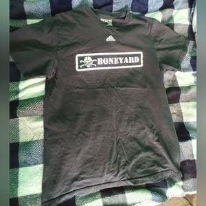 I'm selling a old black Nebraska boneyard T-shirt